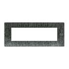 URMET - Placca Flexa in tecnopolimero con 7 moduli, colore net. 11807.NT