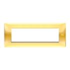 URMET - Placca Flexa tecnopolimero 7 moduli oro lucido PL.FLEXA TECNOPLM.7M ORO LUC.