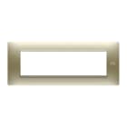 URMET - Placca Flexa tecnopolimero 7 moduli oro satinato.