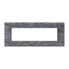 URMET - Placca Flexa in tecnopolimero con 7 moduli, effetto scratched.