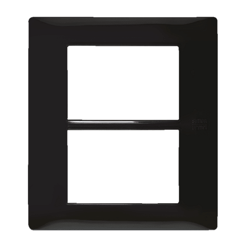 URMET - Placca Flexa 3+3 moduli in tecnopolimero antracite Nea.