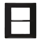 URMET - Placca Flexa 3+3 moduli in tecnopolimero antracite Nea.