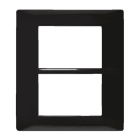 URMET - Placca Flexa 3+3 moduli in tecnopolimero antracite Nea. 11823.AN