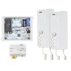 URMET - Kit base impianto audio 2Voice Alpha con 2 citofoni Mìro cornetta.