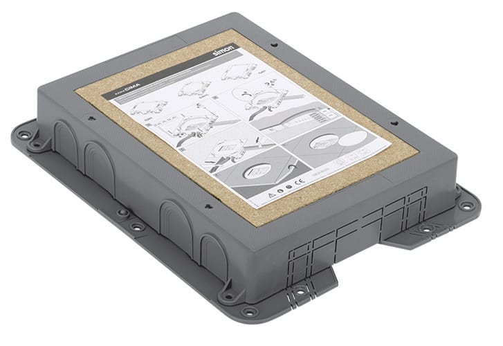 URMET - Scatola incasso plastica per installazione torretta 8-10 moduli in pavimentazione calcestruzzo. 12000/G201