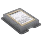 URMET - Scatola incasso plastica per installazione torretta 8-10 moduli in pavimentazione calcestruzzo.