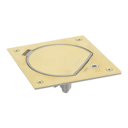 URMET - Portameccanismo chiusura manuale, 1 presa schuko e 1 presa RJ45 Cat. 5e, serie K45, ottone MECC.K45 SHUKO+CAT5 COP.OTTONE. 12066/5U-23.OT