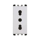 URMET - presa bipasso 2P+T 16A 250V 1 modulo bianco 12100/303-9