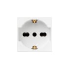URMET - Presa universale P40 2 moduli 2P+T 16A 250V bianco.