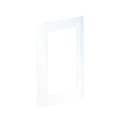 URMET - Supporto e placca bianca per dispositivi K45 sulla mini colonna 4M. 12100/900.B