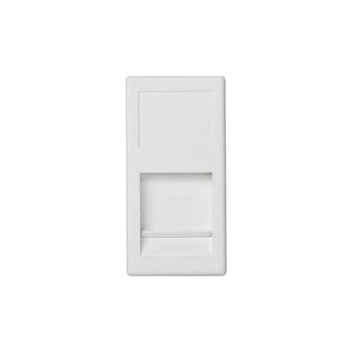 URMET - Frontalino presa RJ45 Keystone 1 modulo bianco 1M.