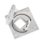 URMET - Portameccanismo vuoto con chiusura di sicurezza in acciaio scuro K45 1M.