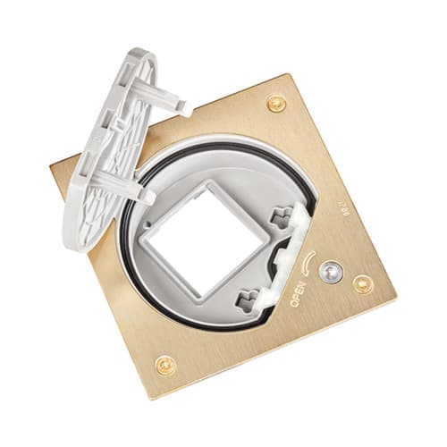 URMET - Portamec.vuoto con chiusura di sicurezza K45 ottone 1M OT.