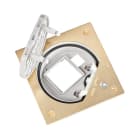 URMET - Portameccanismo vuoto per presa energia e connettore dati ottone sicuro K45+RJ OT.