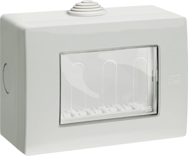 URMET - Custodia a parete per 3 moduli grigia IP55 RAL 7035 Nea.