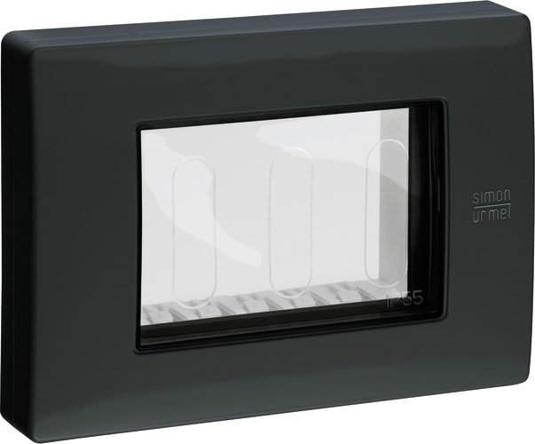 URMET - Coperchio protetto IP55, 3 moduli antracite Nea CALOTTA.