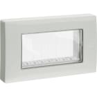 URMET - Coperchio protetto IP55, 4 moduli grigio RAL 7035, calotta Nea. 12514.GR