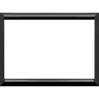 URMET - Cornice nera per placca in metallo, 3 moduli, finitura lucida, Expì. 13000MN/3