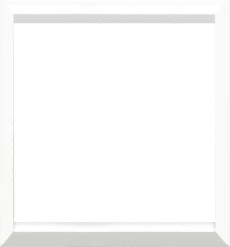 URMET - Cornice bianca per placca in vetro e alluminio, 2 moduli, Expì, ghiaccio. 13000VAB/2