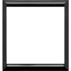 URMET - Cornice nera per placca in vetro e alluminio, 2 moduli, Expì, lucida.