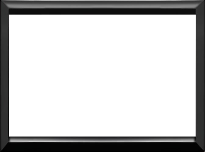 URMET - Cornice nera per placca in vetro e alluminio, 3 moduli, lucida, Expì.