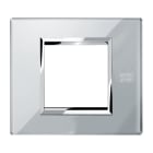 URMET - Placca vetro grigio opale 2 moduli Expì.