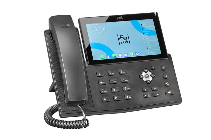 URMET - Videotelefono U.Talk Touch 7" con sistema IP, standard SIP, Android 9.0 e 112 tasti memoria, campo lampade su display touch.