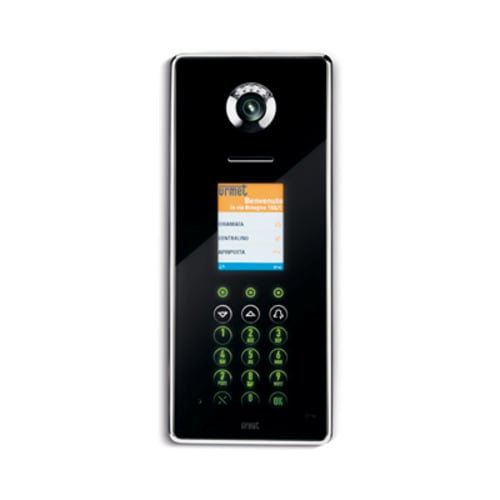 URMET - Pulsantiera video con modulo di chiamata Elekta Vetro sistema iPerTAlk standard IP/SIP MODULO CHIAMATA VID.IP VETRO.