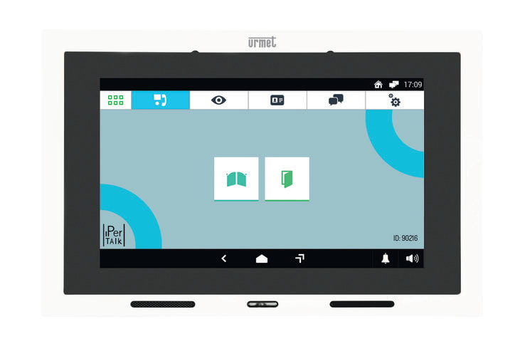 URMET - Videocitofono IP 7" touchscreen, sistema iPerTAlk, standard IP/SIP.