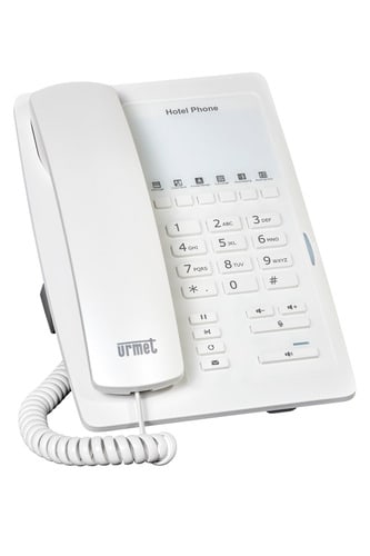 URMET - Telefono U.Talk Hotel SIP/IP con 6 tasti memoria, porta USB.