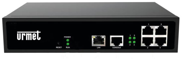URMET - Gateway IP/SIP ATA FXO per gestione di 4 linee ISDN, sistema iPerTAlk, compatibile con 2 linee ISDN P.