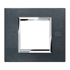 URMET - Placca alu karbon 2 moduli Expì.