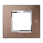 URMET - Placca zama bronzo lucido 2 moduli Expì.