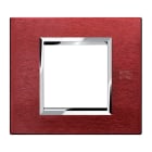 URMET - Placca alluminio rosso 2 moduli Expì.