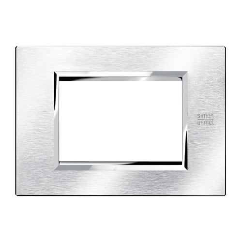URMET - Placca alu satinato 3 moduli Expì.