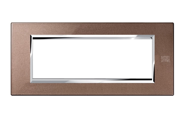 URMET - Placca zama bronzo lucido 6 moduli Expì.