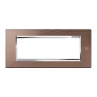 URMET - Placca zama bronzo lucido 6 moduli Expì.