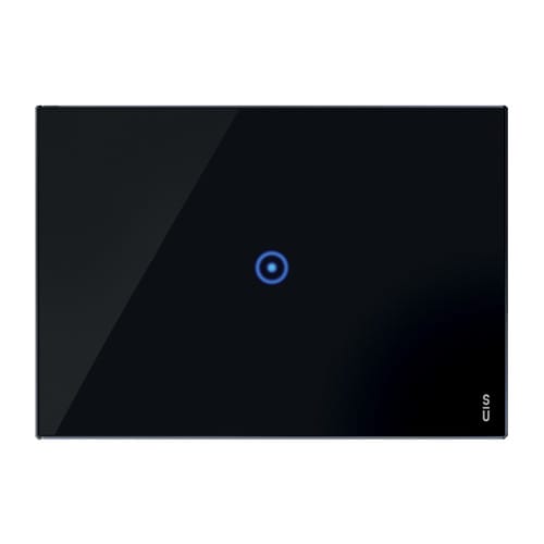 URMET - Placca touch 1 ingresso 3 moduli nero vetro lava.