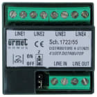 URMET - Distributore video per kit 1722, 4 utenze, 2 fili.
