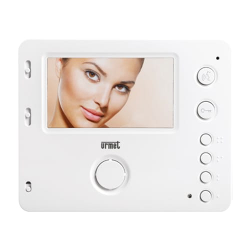 URMET - Videocitofono vivavoce Mìro 4,3" soft touch, supplementare per kit 2 fili gamma 1722 VV P/1722. 1722/88