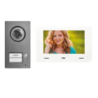 URMET - Kit monofamiliare video con pulsantiera Mikra2 e videocitofono cxModo, sistema 2 fili MININOTE+ MONO.