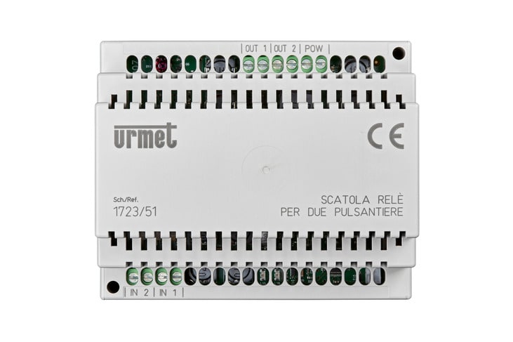 URMET - Scatola rele per due pulsantiere, kit 1723/95 e /96.
