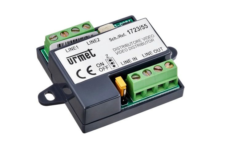 URMET - Distributore video per kit 1723/72, 4 utenze.
