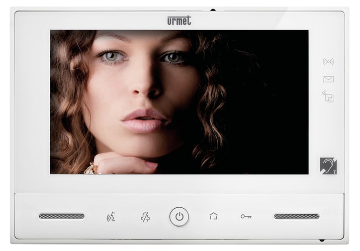 URMET - Videocitofono vModo 7” touchscreen supplementare per kit 2 fili gamma 1723 SUP.X 1723/95/96.