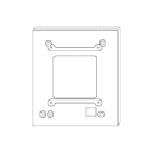 URMET - Cornice coprifilomuro per videocitofono a cornetta Mìro 1750.