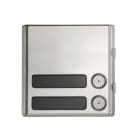 URMET - Frontale modulo 2 pulsanti TST Bassi Sinthesi Steel. 1758/108