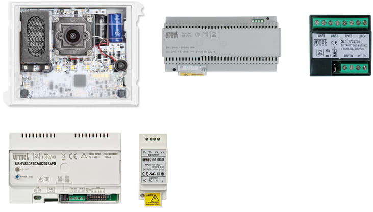 URMET - Kit base Alpha con Callme multiutenza, sistema 2Voice.