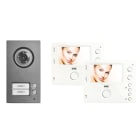 URMET - Kit bifamiliare video con pulsantiera Mikra2 e videocitofono vivavoce Mìro, sistema 2Voice - BIFAM.MIKRA2 MIRO VIVAVOCE.