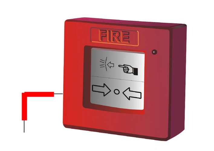 URMET - Pulsante manuale digitale a rottura vetro, linea 250 RICAMBIO PULS.MAN.INTELLIGENTE.