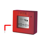 URMET - Pulsante manuale digitale a rottura vetro, linea 250 RICAMBIO PULS.MAN.INTELLIGENTE.